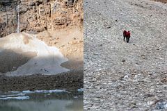 18 Climbing Scree Slope To Waterfalls Below Angel Glacier On Mount Edith Cavell.jpg